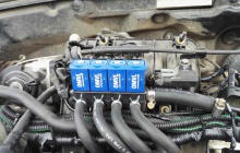 Установка ГБО на Chevrolet Lacetti рампа форсунок OMVL FAST LIGHT