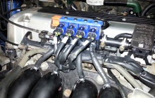 Установка ГБО на Honda CR-V, рампа OMVL