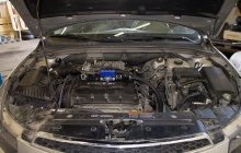 Установка ГБО на Chevrolet Cruze подкапотное пространство