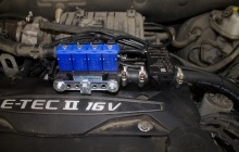 Установка ГБО на Chevrolet Cruze рампа форсунок «OMVL» и МАП-датчик